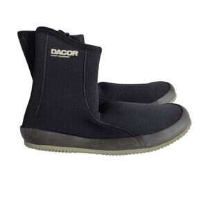 Dacor Grip Guard Sz 12M 13W Black Neoprene Scuba Diving Ankle Water Shoes